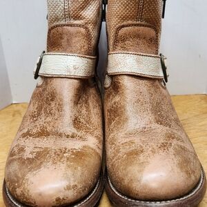 BED|STU Rustic Brown Leather Boots